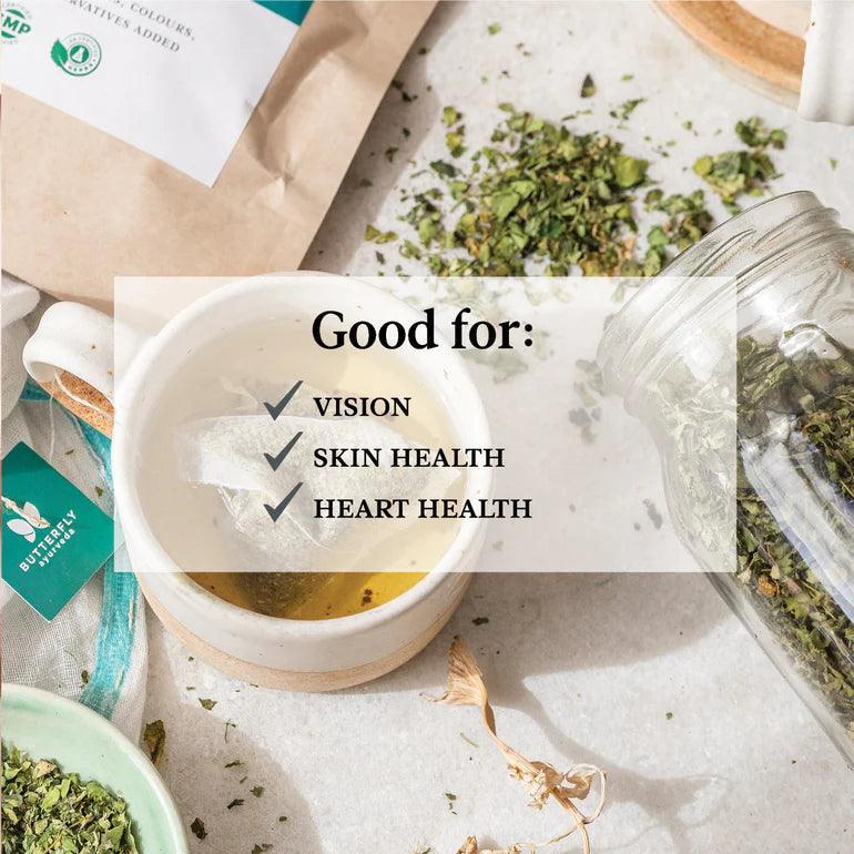 Butterfly Ayurveda Moringa Infusion | Tea for Eye & Skin Health.