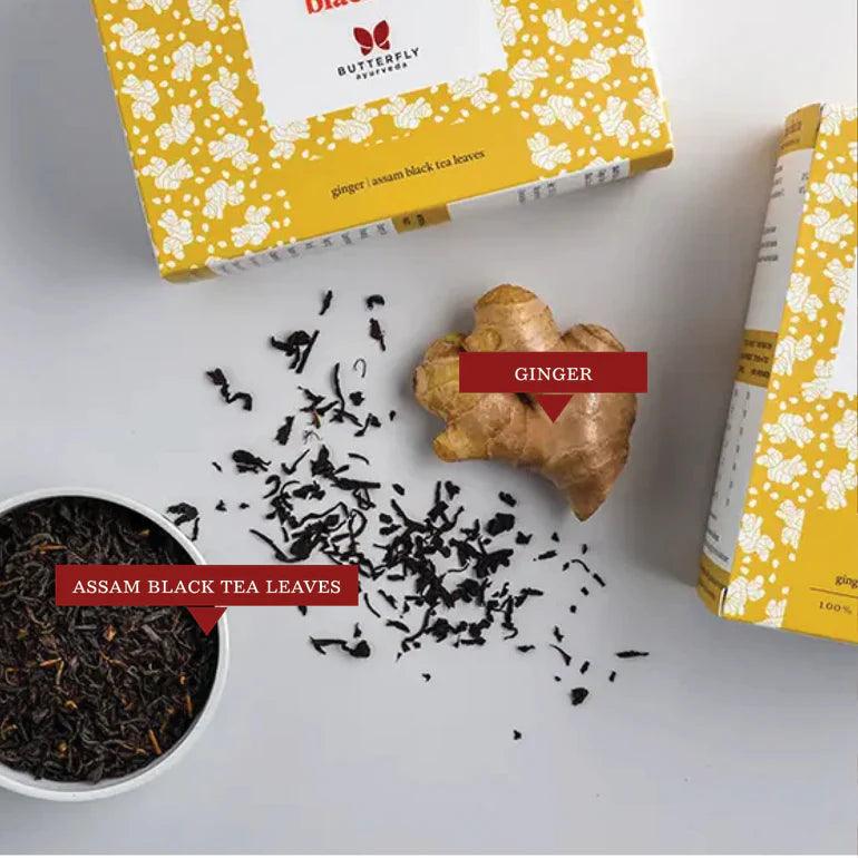 Butterfly Ayurveda- Ginger Black TeaTea & InfusionsButterfly Ayurveda Ginger Black Tea - Benefits | Digestion Boost