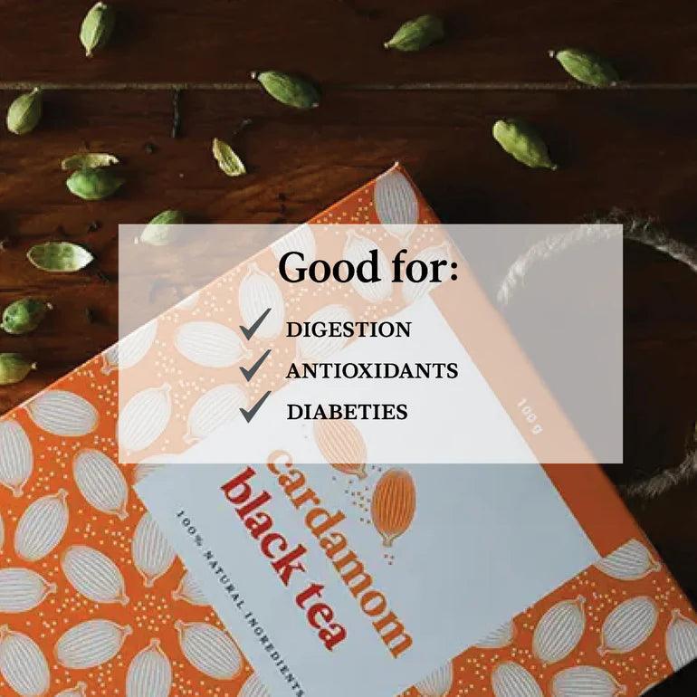 Butterfly Ayurveda- Cardamom Black TeaHerbal TeaButterfly Ayurveda Cardamom Black Tea - Benefits | Detox, Digest