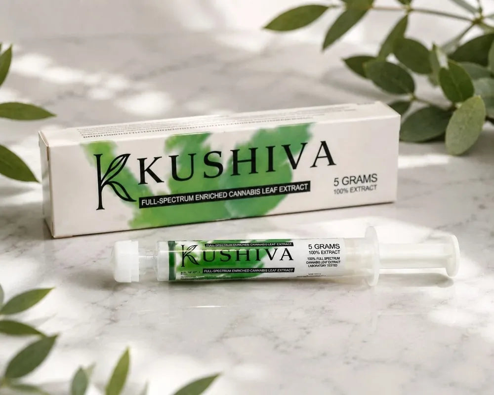 Kushiva Full-Spectrum Enriched Medical Cannabis Leaf Extract for Pain Relief