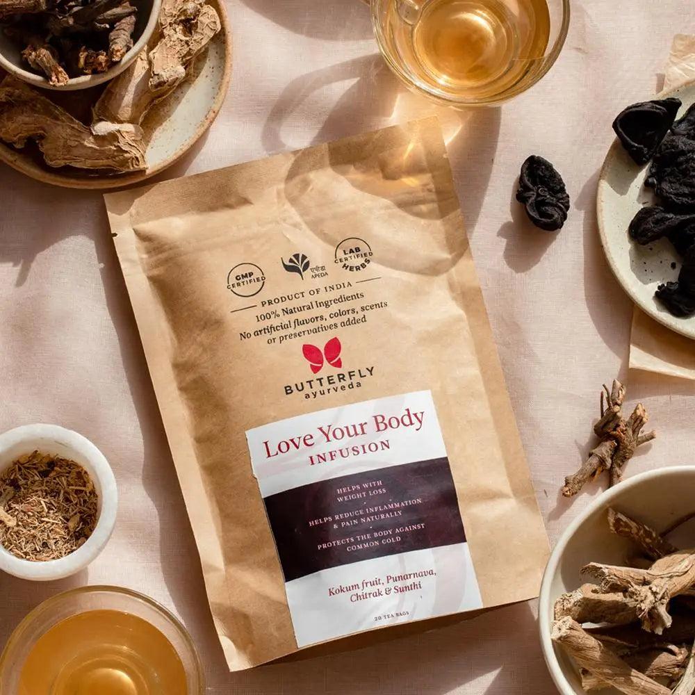 Butterfly Ayurveda Love Your Body | Tea for Weight ManagementTea & InfusionsLove Your Body Tea - Ayurvedic Weight Loss Herbal Blend