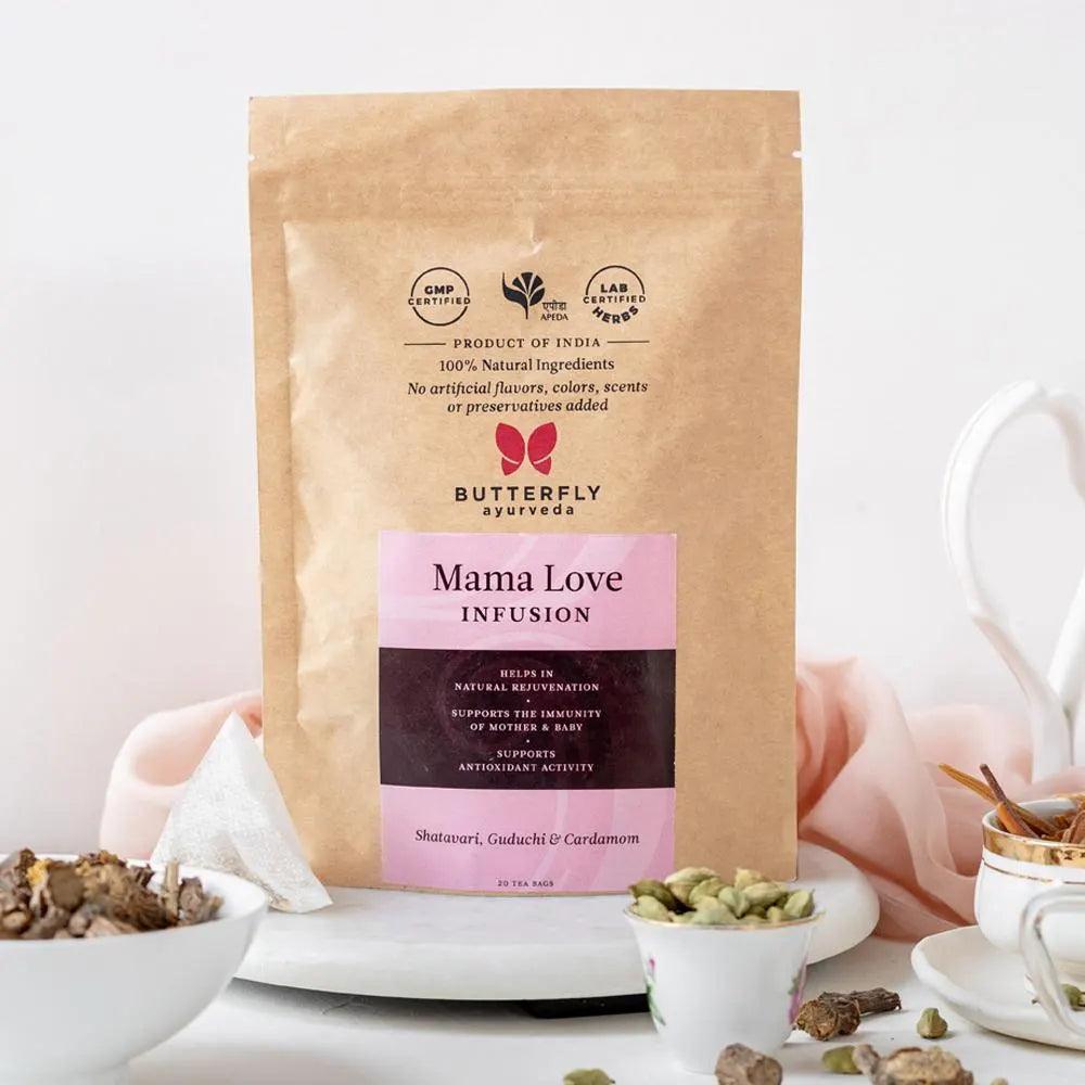 Butterfly Ayurveda  Mama Love Infusion (20 Tea Bags )Tea & InfusionsMama Love Infusion - Ayurvedic Tea for Mothers | Immunity Boost