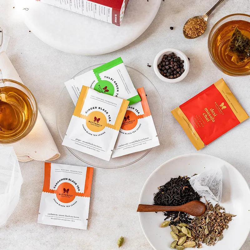Butterfly Ayurveda- Tea Potpourri | Perfect Traveler's Tea-kitTea & InfusionsButterfly Ayurveda Tea - Herbal Tea Traveler's Kit | 20 Bags