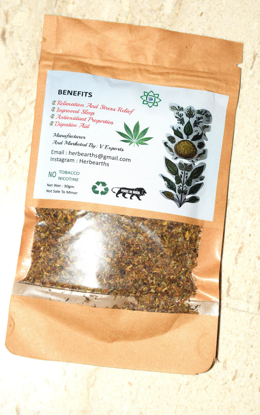 Mantra 4:20- MOKH (Herbal Smoking Blend)Herbal BlendMantra 4:20- MOKH Herbal Smoking Blend | Tobacco Free, Nicotine-Free