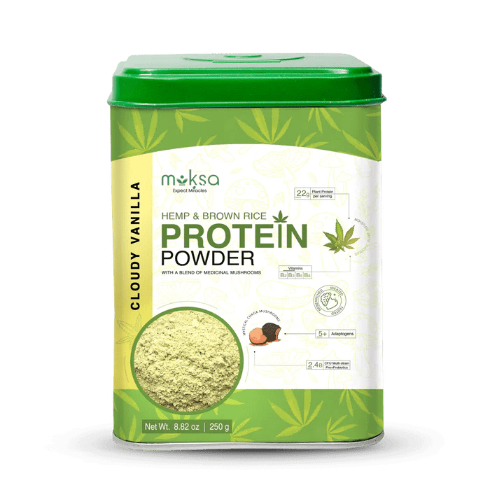 Moksa - Hemp and Brown Rice Protein Powder.