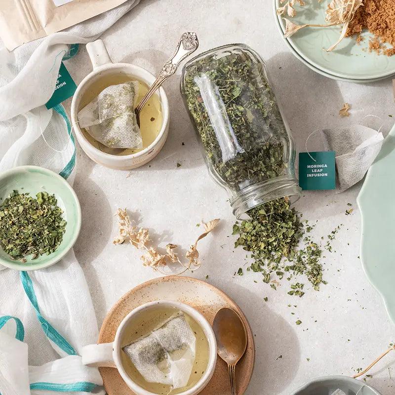 Butterfly Ayurveda Moringa Infusion | Tea for Eye & Skin Health.