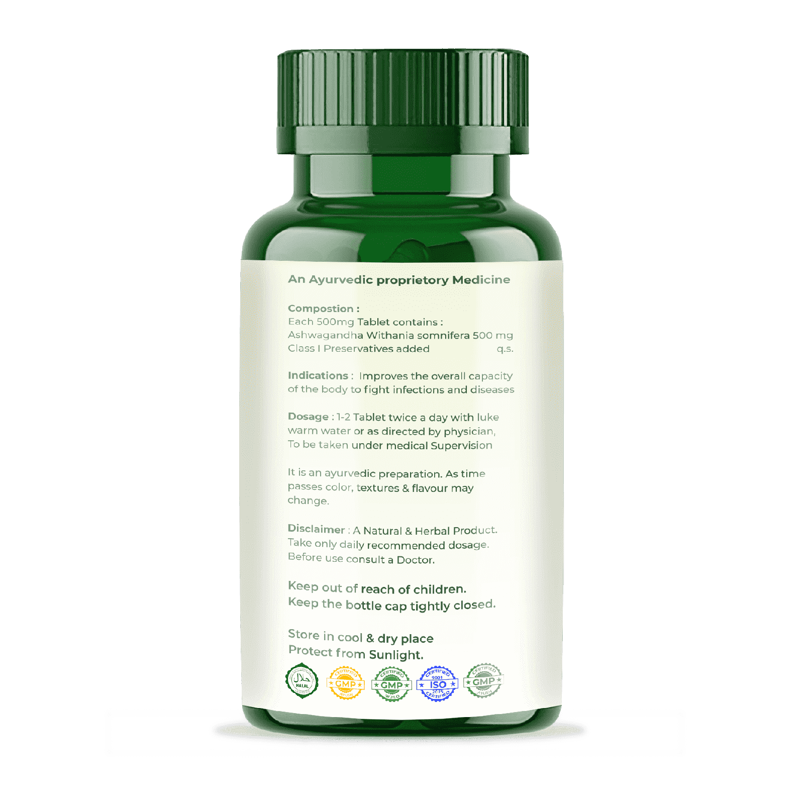 Nana Vedik Ekel Sar Ashwagandha Capsules (60 capsules).
