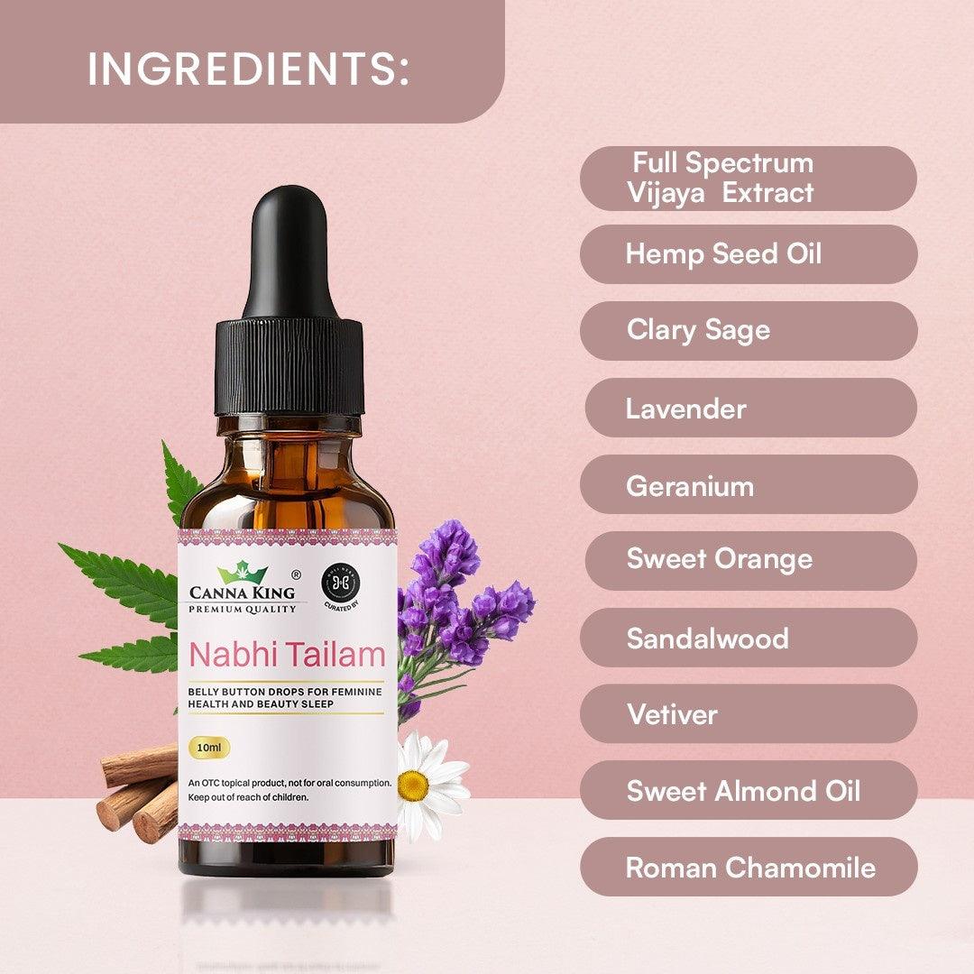 Cannaking- Nabhi Tailam: Belly Button DropsBelly Button DropsCannaking Nabhi Tailam - Belly Button Drops for Relaxation