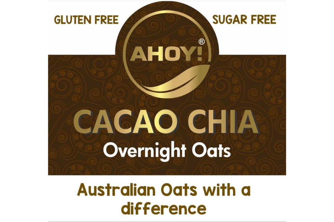 Ahoy! Cacao Chia Oats | High Protein, Gluten-Free, No Added Sugar | 200g.