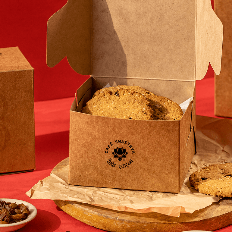 Butterfly Ayurveda- Oat & Raisin Cookies Non Vegan.