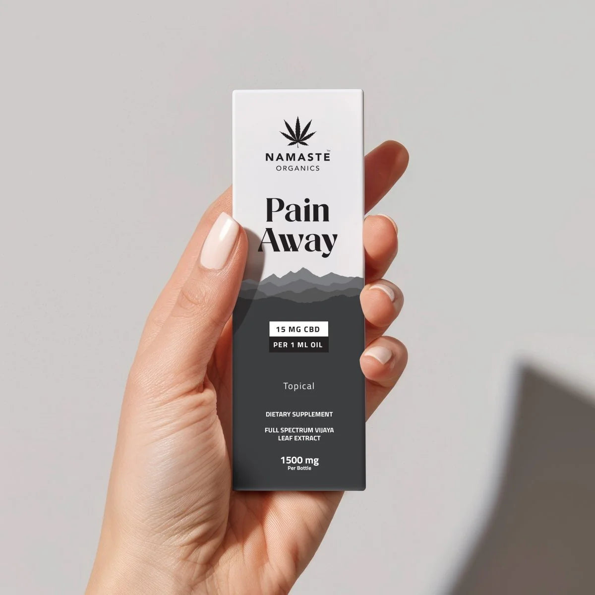 Namaste Organics Pain Away Topical Oil 1:1 Vijaya Extract | CBD + THC Oil for Joint & Muscle Pain.
