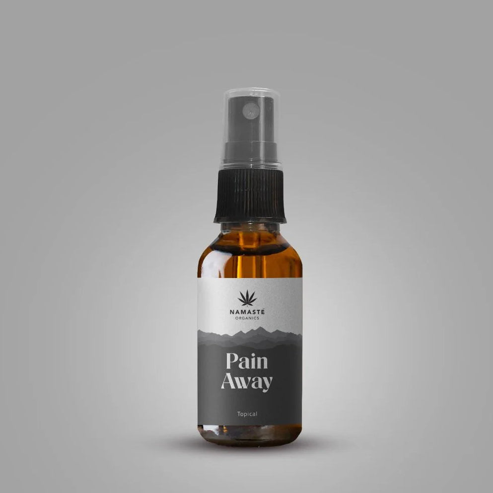 Namaste Organics Pain Away Topical Oil 1:1 Vijaya Extract | CBD + THC Oil for Joint & Muscle Pain.