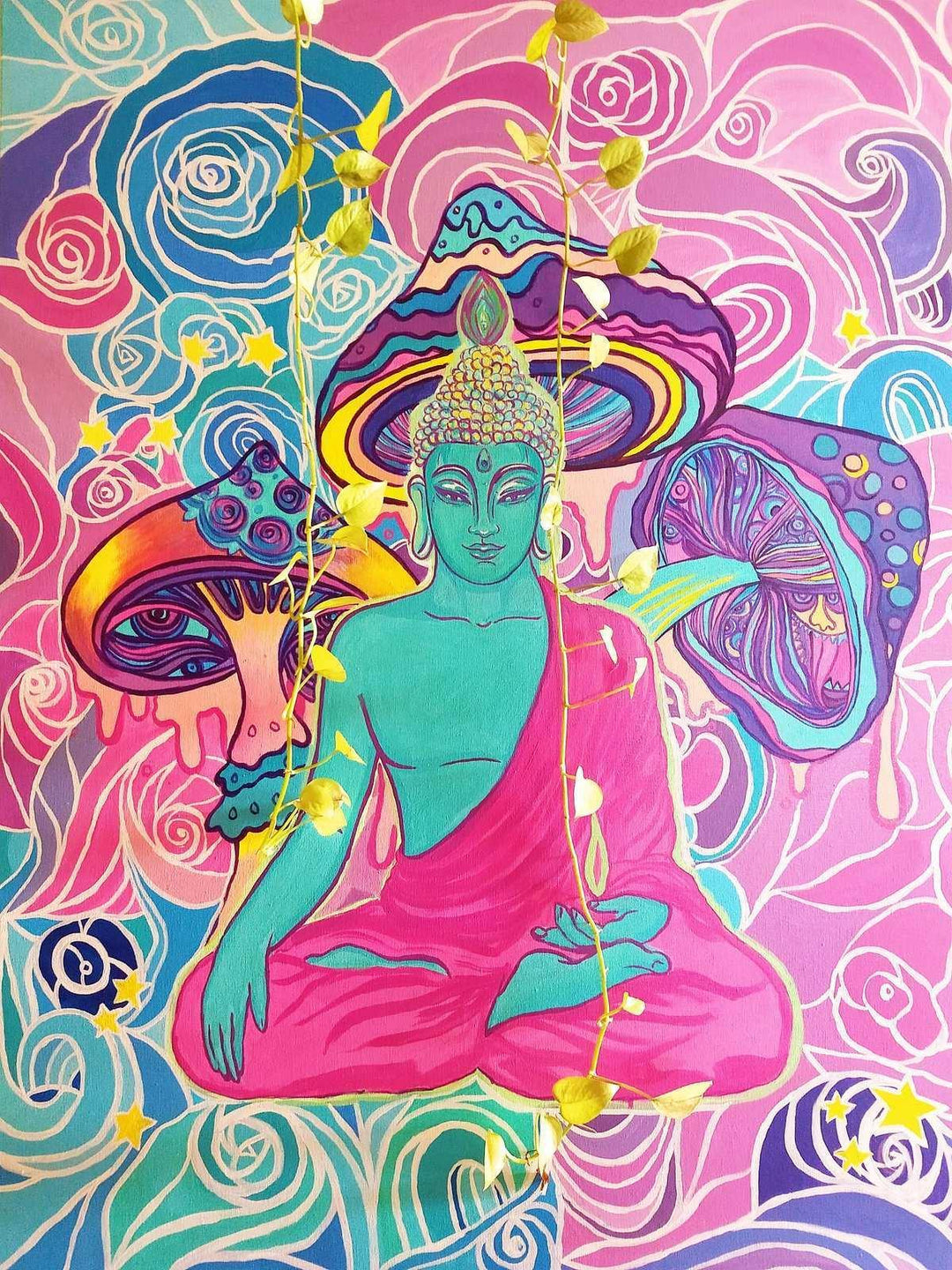 Art, Painting - Parallel Vision 2D Contemporary Abstract Art By Bhoomika Perti