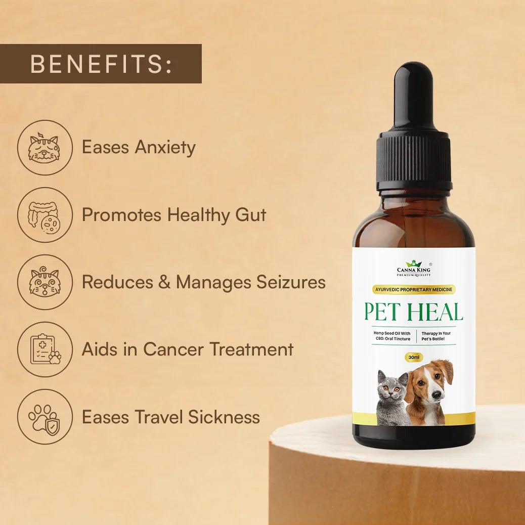 Cannaking- Pet Heal Oil (oral) - 1500 mg (30ml)Pet Hemp OilCannaking Pet CBD Oil - Oral 1500mg | Eases Anxiety & Pain