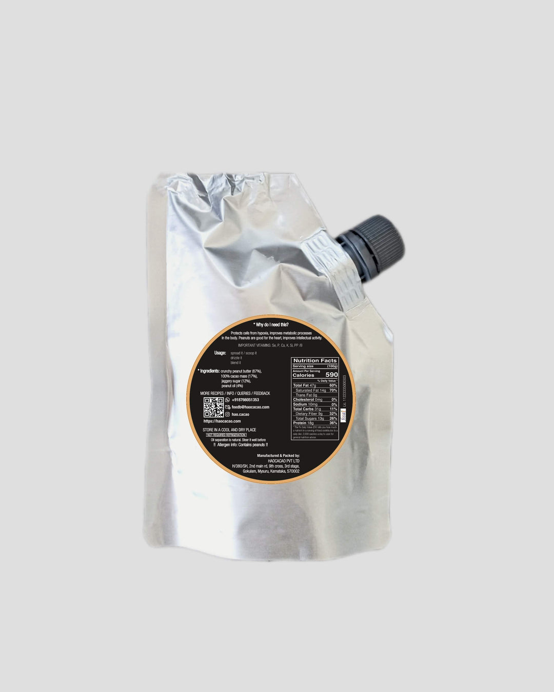 Hao Cacao- Choco Peanut ButterCoco-Peanut ButterHao Cacao - Choco Peanut Butter Benefits | Protein Rich