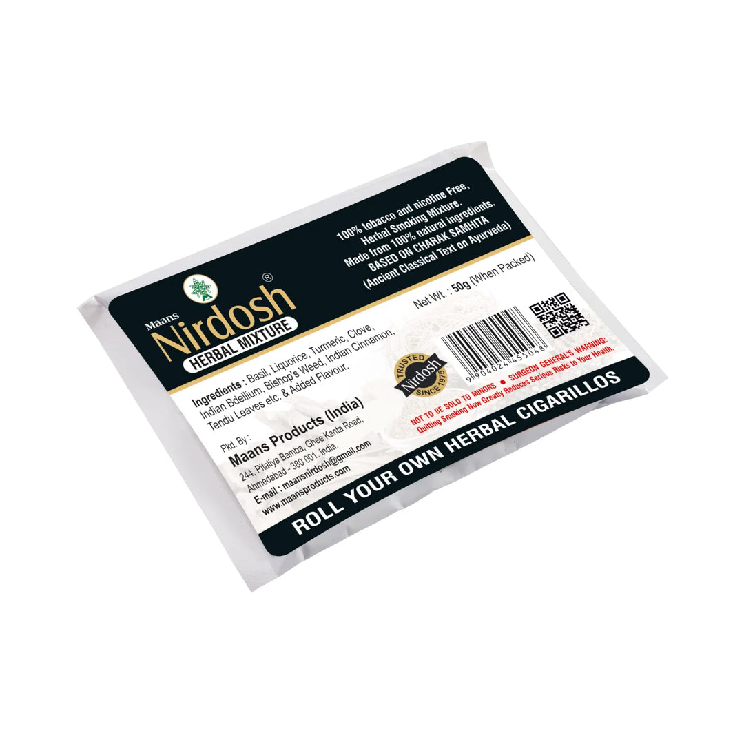 Nirdosh Premium Flavour Herbal Raw Mixture 70g | 100% Tobacco & Nicotine Free