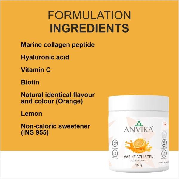 Anvika Marine Collagen 150gm Premium Japanese Peptides for Skin, Hairs, and NailsMarine CollagenAnvika Marine Collagen Peptides - Skin & Hair | Potent Care