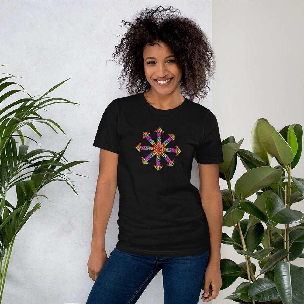 Psychedelic Symbol of Chaos Women's Graphic T-Shirt.