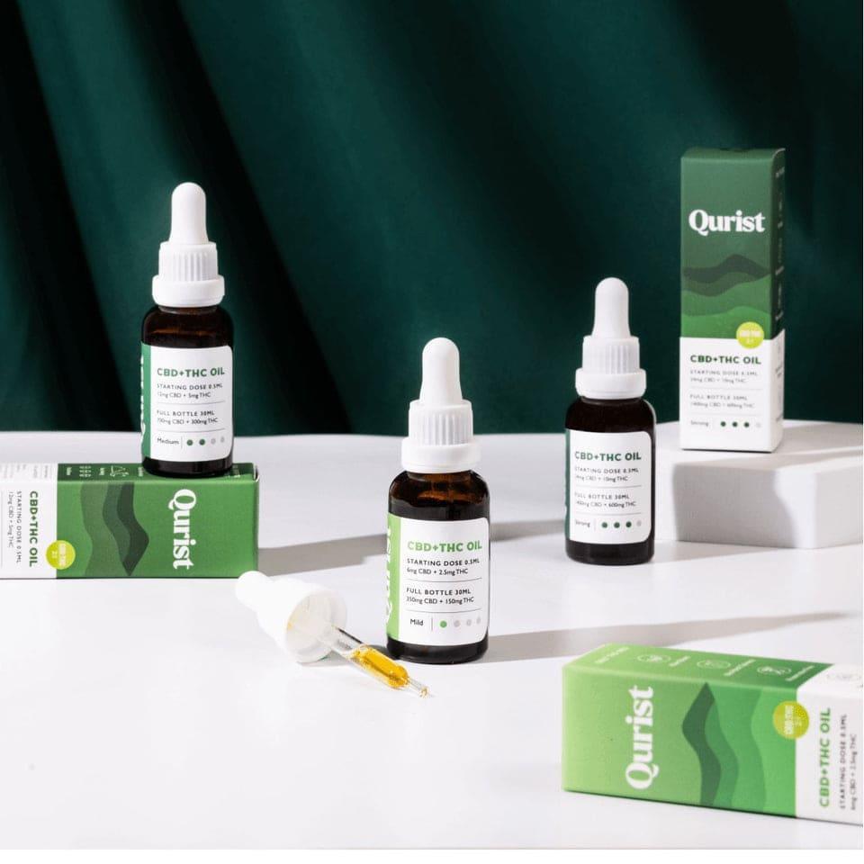 Qurist CBD + THC Oil - Medium 700mg CBD + 300mg THC.
