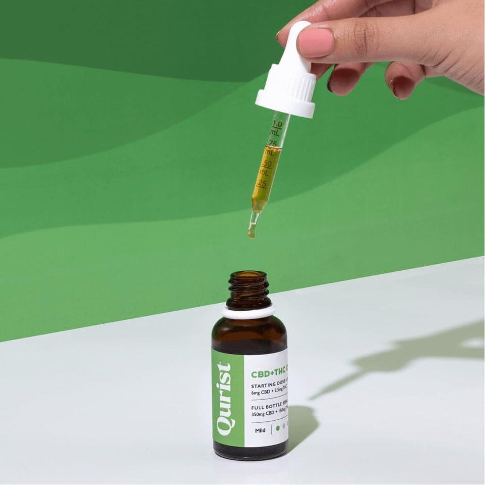 Qurist CBD + THC Oil - Mild 350mg CBD + 150mg THC.