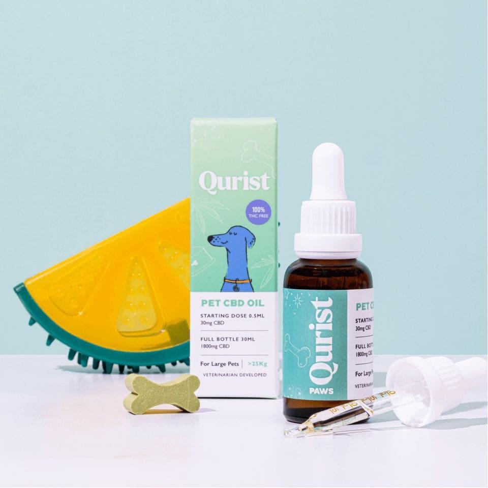Qurist CBD Oil for Large Dogs - 1800mg (100% THC free).