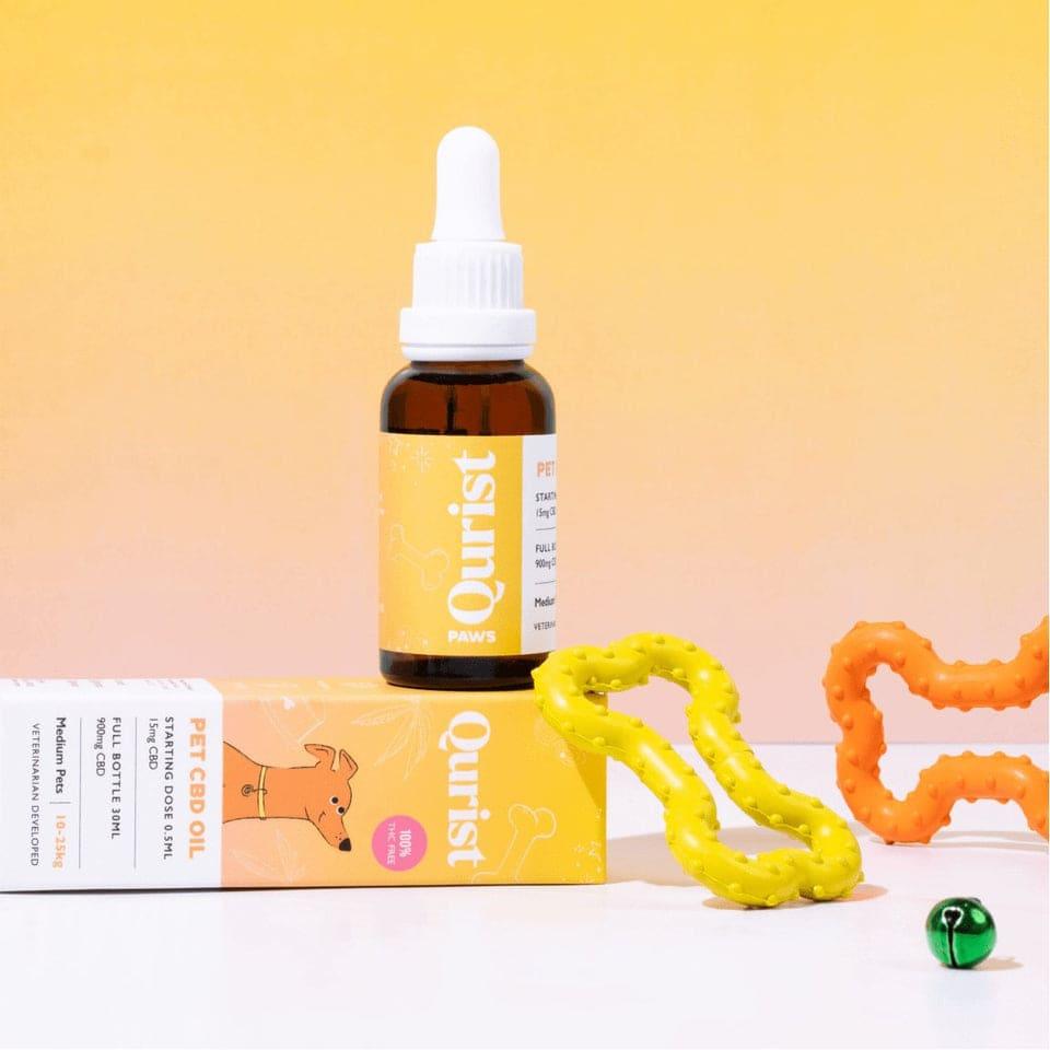 Qurist Pet CBD Oil - For Medium Pets - 900mgPet MedicineQurist Pet CBD Oil - For Medium Pets  900 mg | Aids Bone & Joint Health