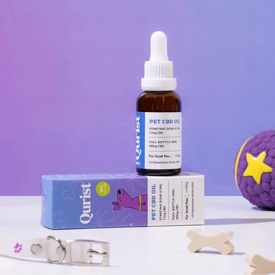Qurist Pet CBD Oil - For Small Pets - 450mgPet MedicineQurist Pet CBD Oil | For Small Pets | Relieves Pain | CBD Store India