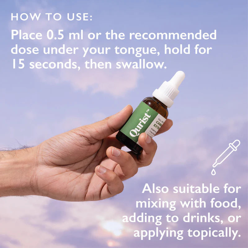 Qurist CBD + THC Oil - Strong 1400mg CBD + 600mg THC.