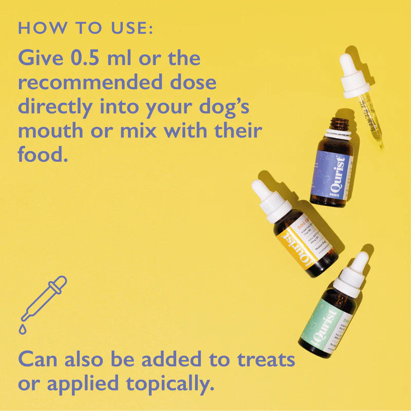 Qurist CBD Oil for Medium Dogs - 900mg (100% THC free).