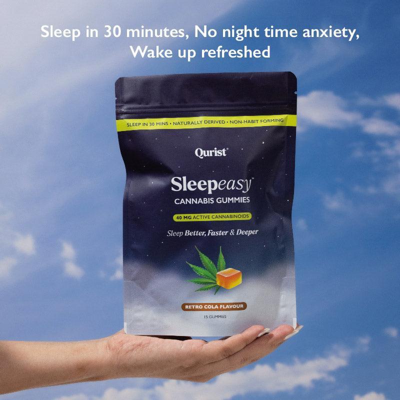 Qurist- Sleepeasy Gummies | CBD + THC Gummies for Restful Sleep.