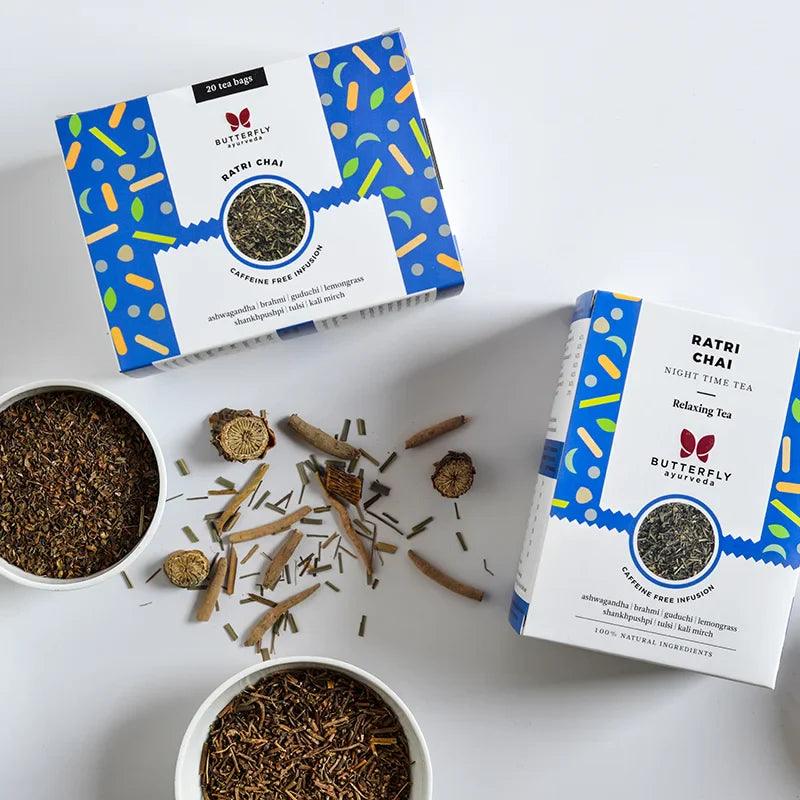 Butterfly Ayurveda- Ratri Chai | Tea For Relaxation & Detoxification.