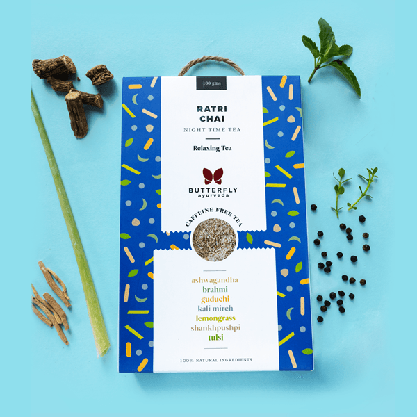 Tea & Infusions - Butterfly Ayurveda- Ratri Chai | Tea For Relaxation & Detoxification