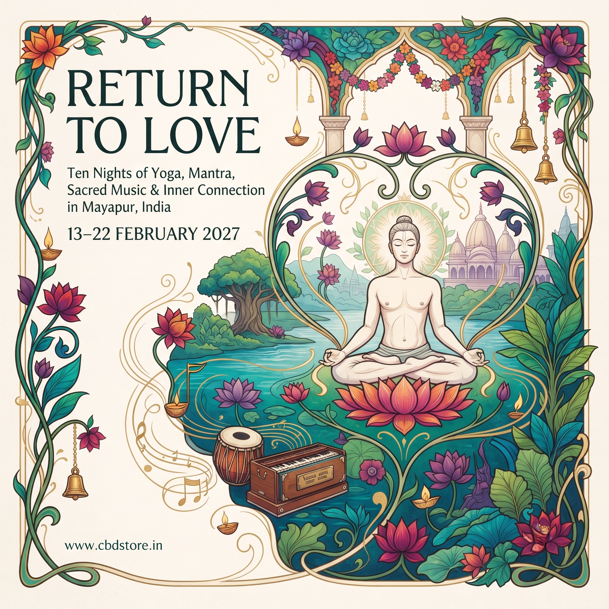 Return to Love - Retreat: A 10-Night Sacred Retreat in Mayapur, India