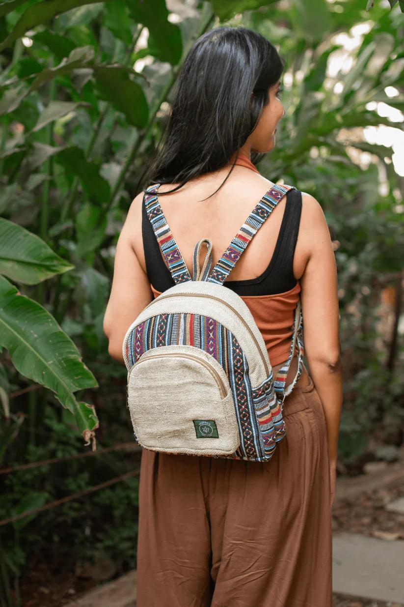 Ecofrico- Mini Hemp BackpackHemp BackpackEcofrico Mini Hemp Backpack - Compact & Eco-Friendly