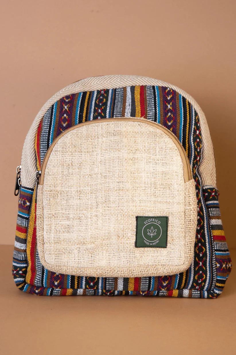 Ecofrico- Mini Hemp BackpackHemp BackpackEcofrico Mini Hemp Backpack - Compact & Eco-Friendly