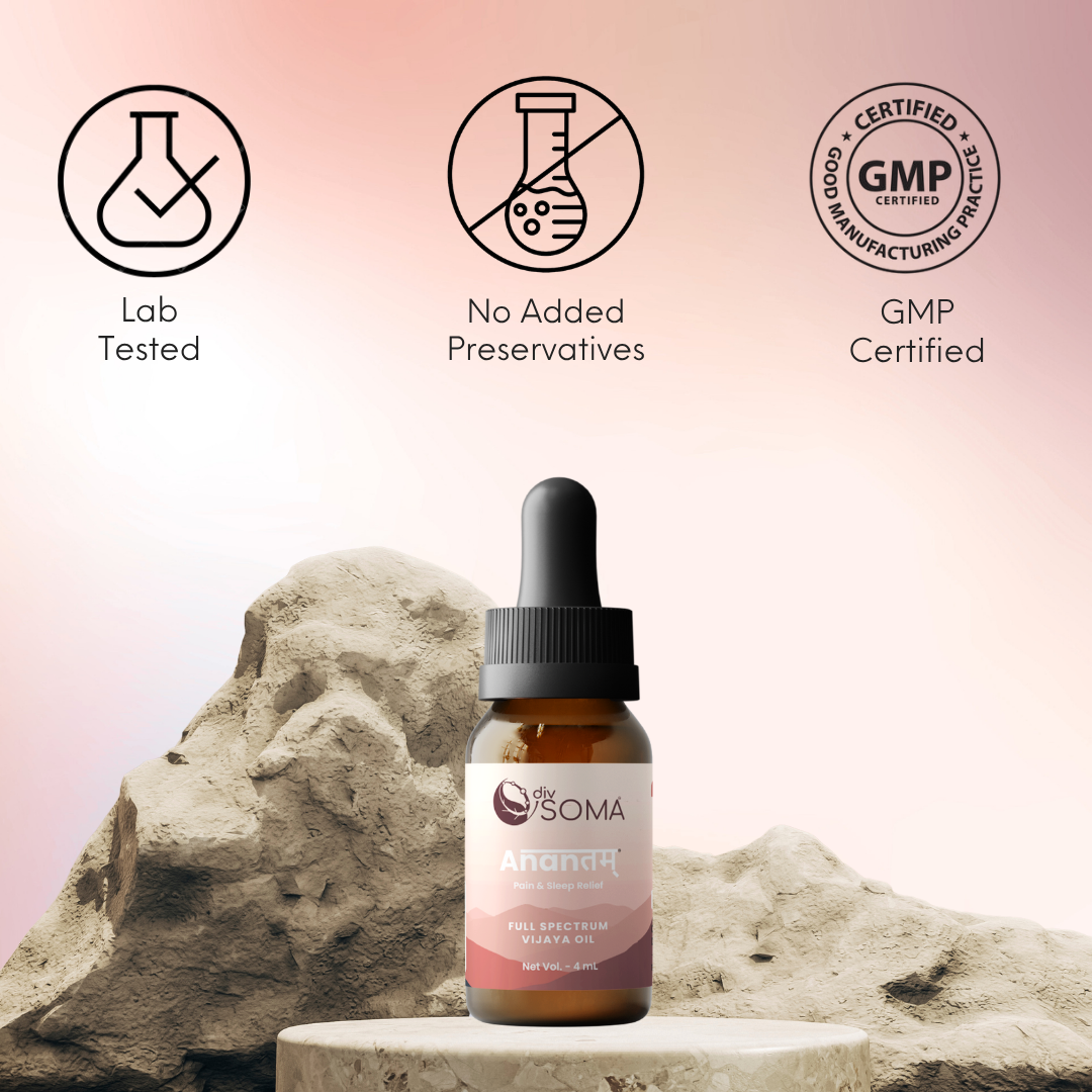 DivSoma Anantam – Ultra Premium THC + CBD Oil Medical Cannabis Tincture (Neuro Relief).