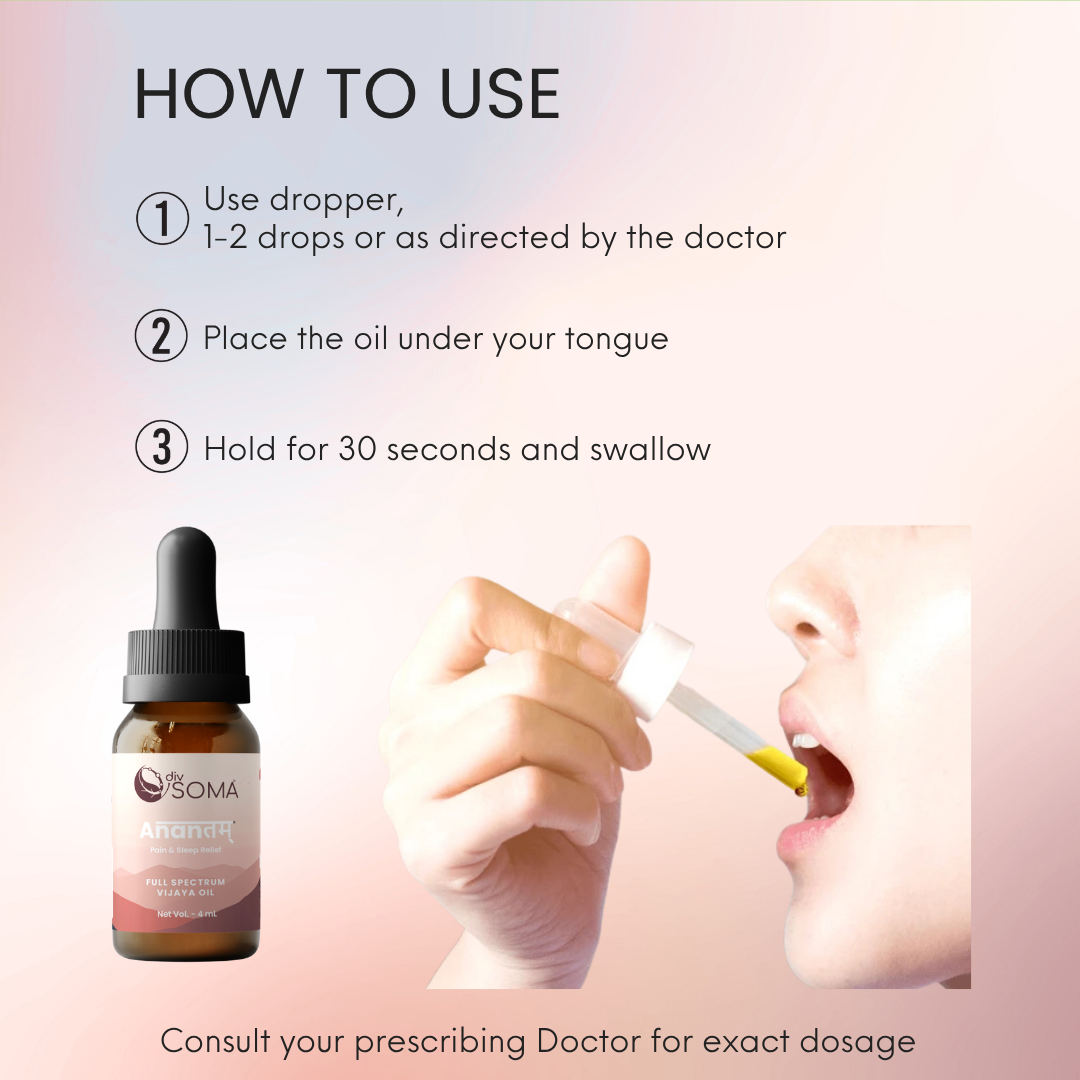 DivSoma Anantam – Ultra Premium THC + CBD Oil Medical Cannabis Tincture (Neuro Relief).