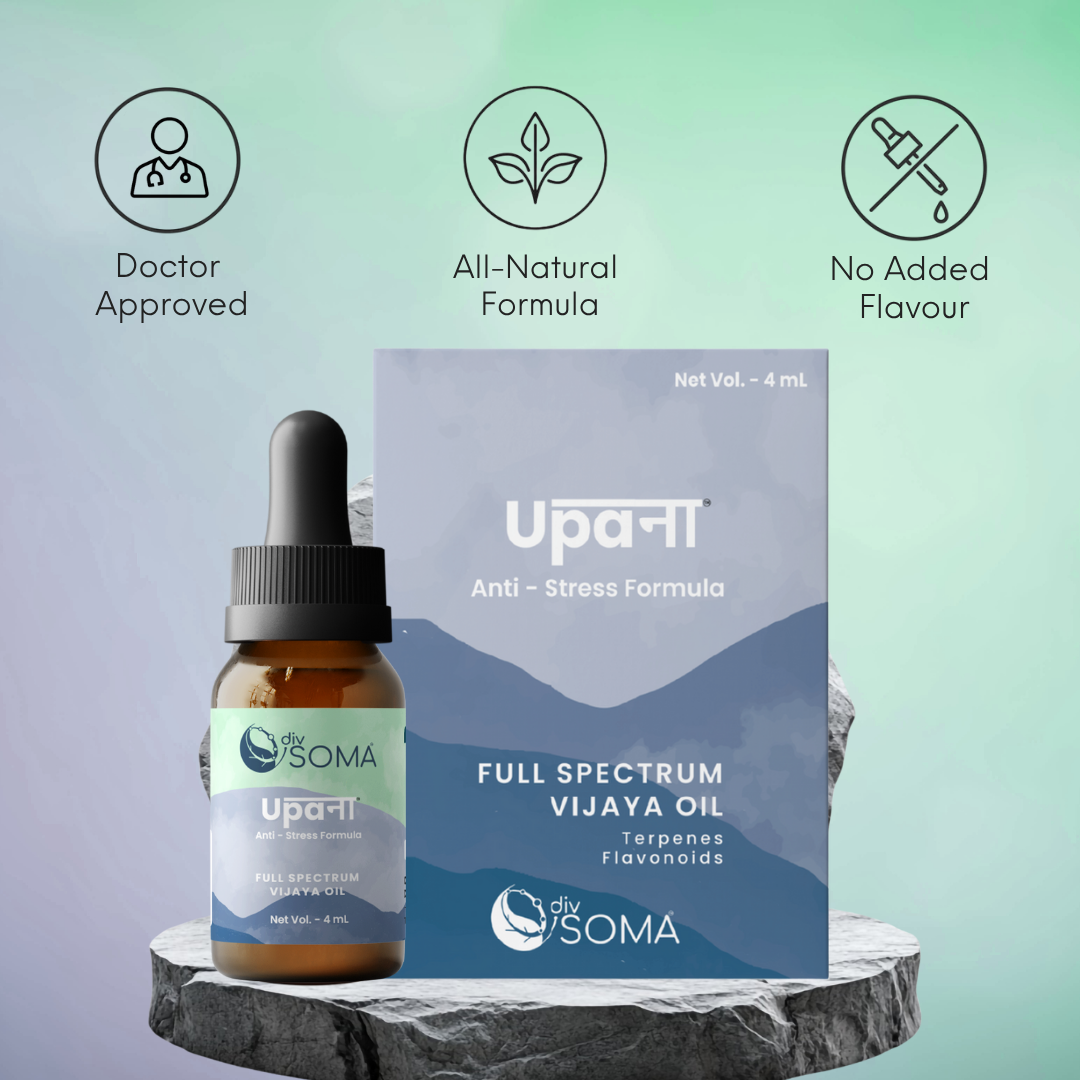 DivSoma Upana – Premium THC + CBD Oil Medical Cannabis Tincture (Daily Stress Relief).