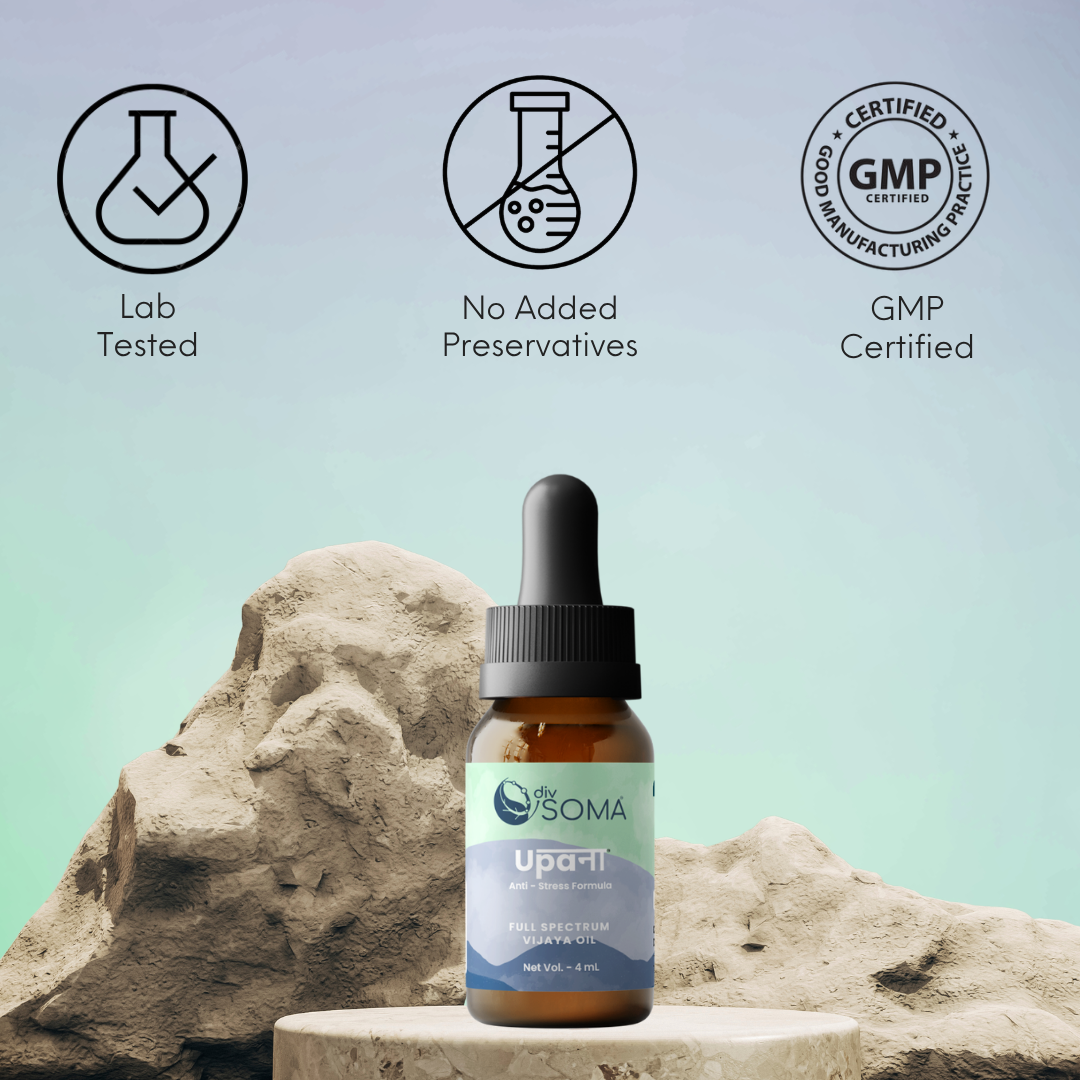 DivSoma Upana – Premium THC + CBD Oil Medical Cannabis Tincture (Daily Stress Relief).