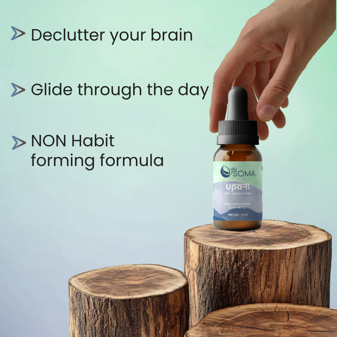 DivSoma Upana – Premium THC + CBD Oil Medical Cannabis Tincture (Daily Stress Relief).