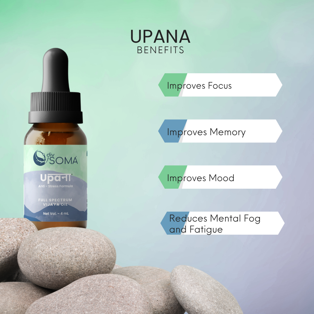 DivSoma Upana – Premium THC + CBD Oil Medical Cannabis Tincture (Daily Stress Relief).