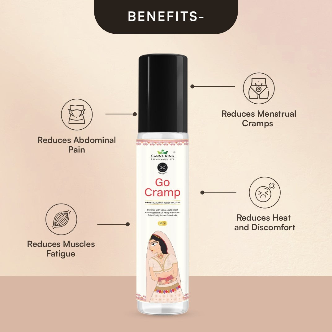 Cannaking- Go Cramp: Menstrual Pain Relief Spray & Roll On