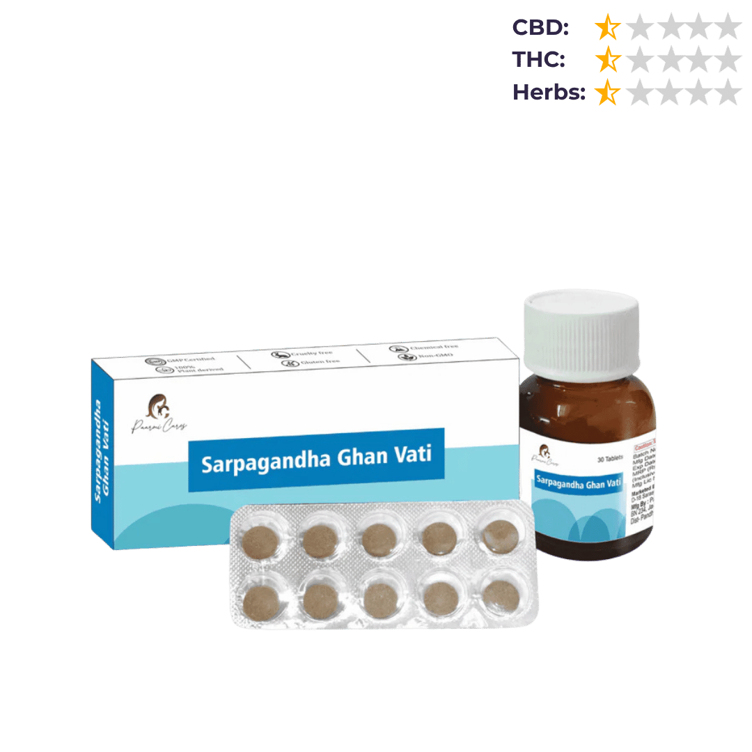 Paarmi Cares- Sarpagandha Ghan Vati Cannabis Pills (For High BP).