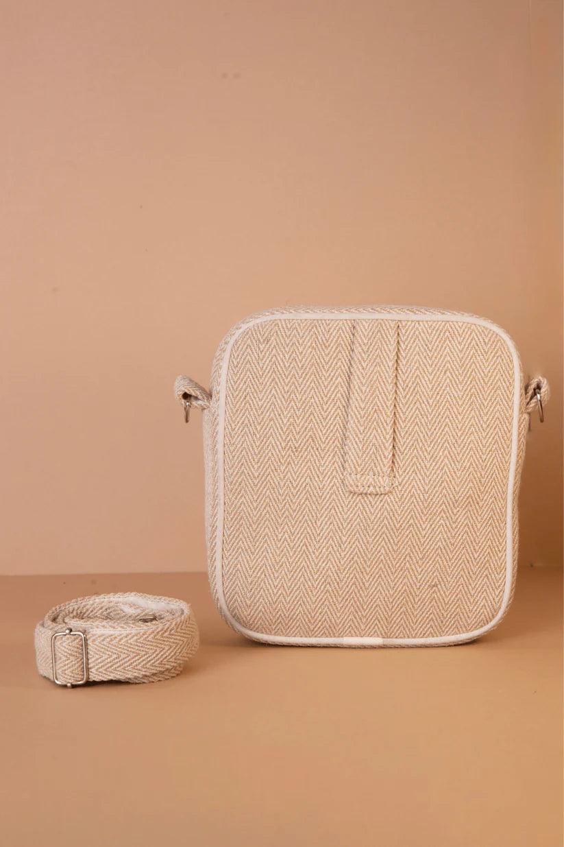 Ecofrico - Unisex Sling Hemp BagHemp BackpackEcofrico Unisex Sling Hemp Bag - Eco-Friendly | Durable, Adjustable, Compartments