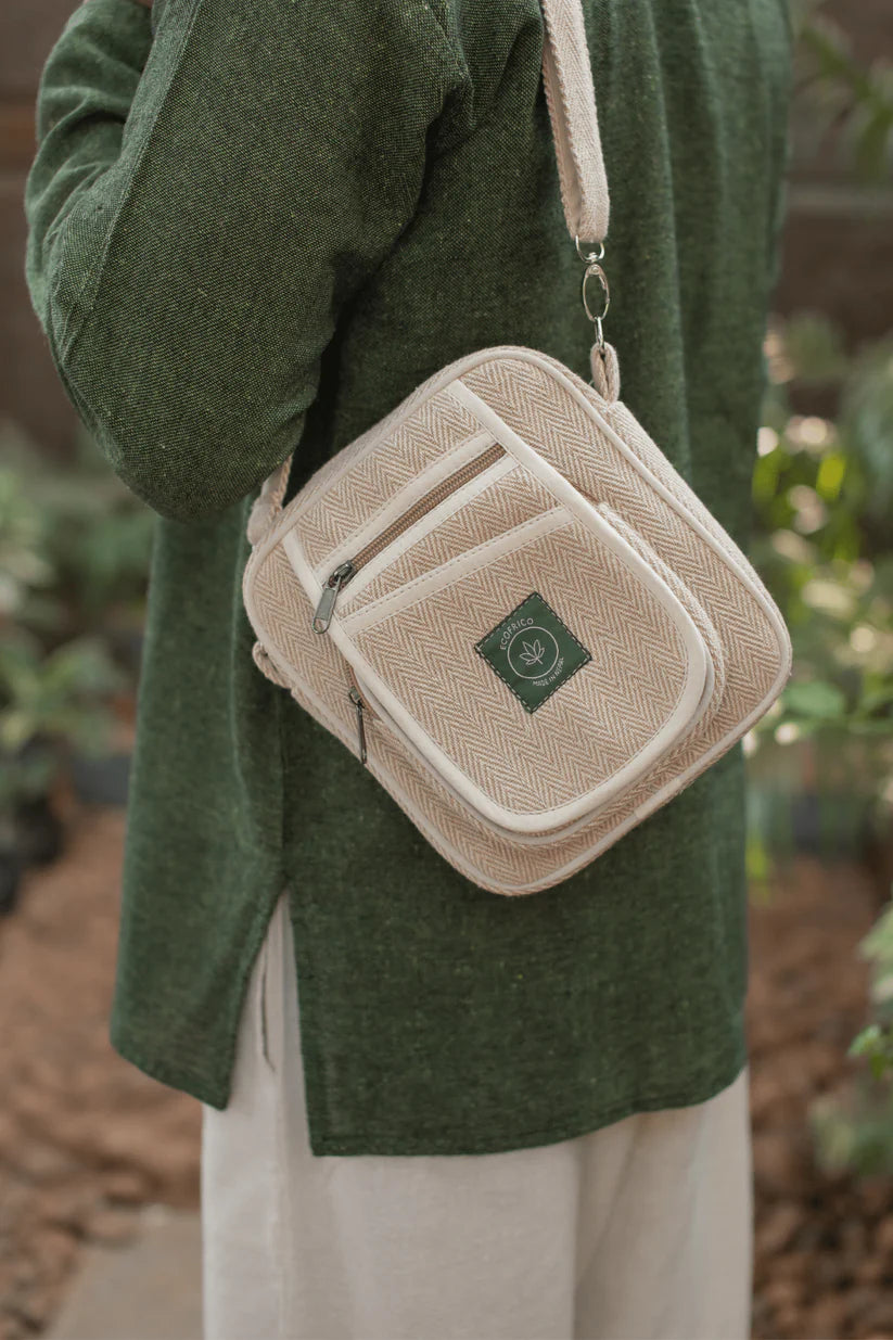 Ecofrico - Unisex Sling Hemp Bag