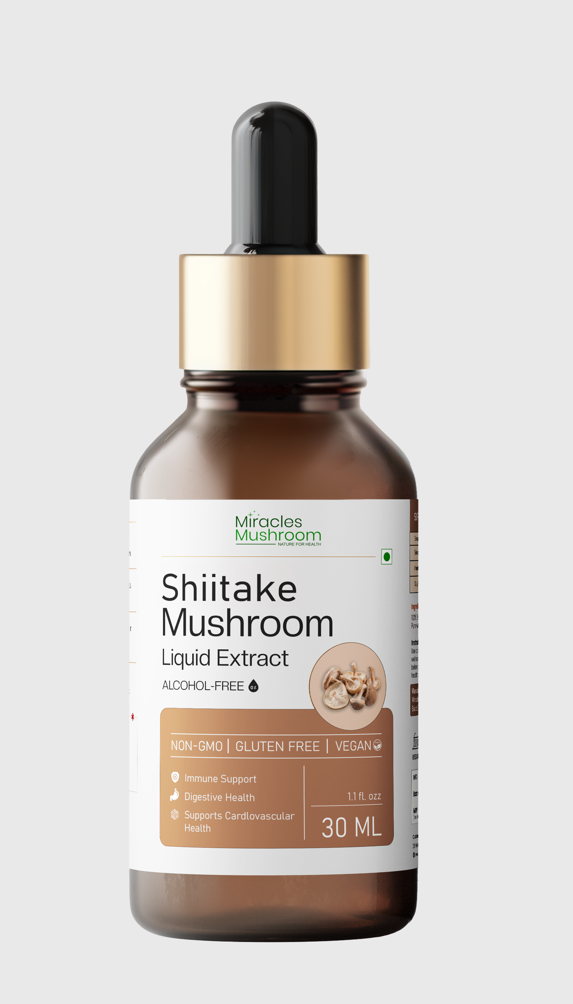 Miracles Mushroom - ShIitake Mushroom Liquid Extract - 30ml