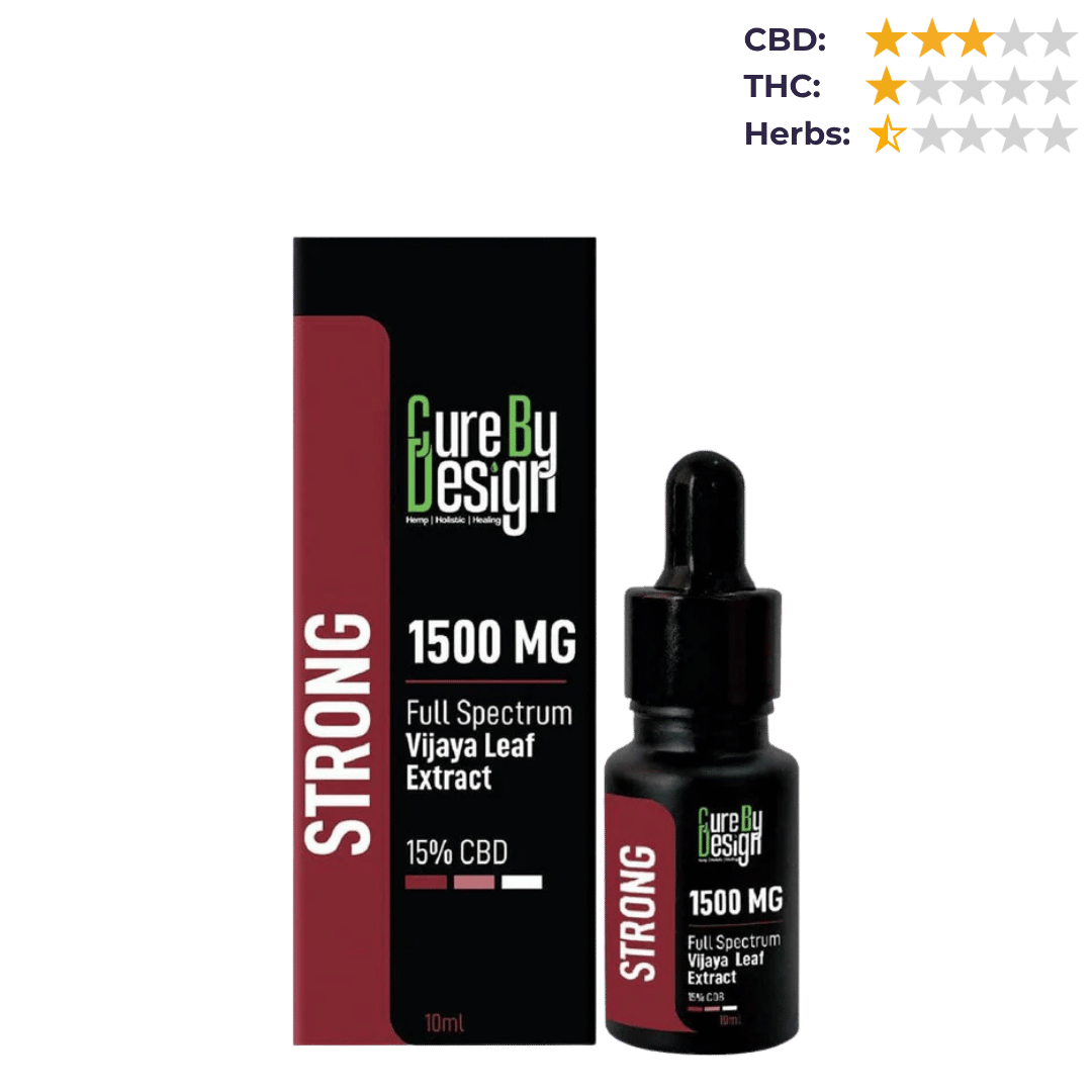 Cure By Design - Full-Spectrum Vijaya Leaf Extract, 1500 MG Strong.