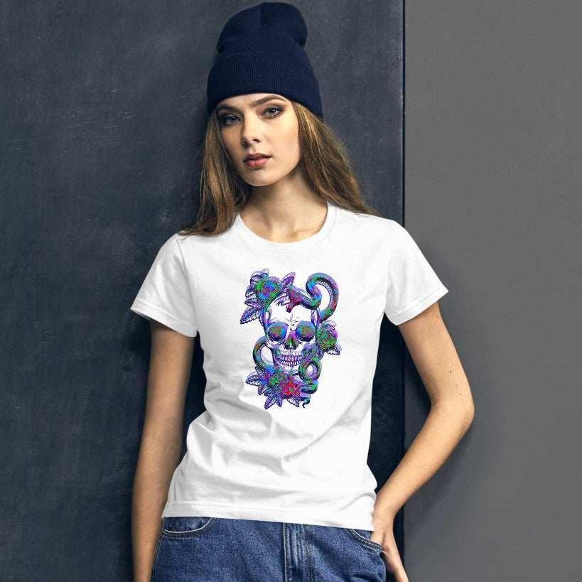 The Skull from the Garden of Eden Women's Graphic T-Shirt.