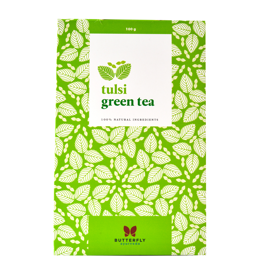 TULSI GREEN TEA 100 GMS - CBD Store India