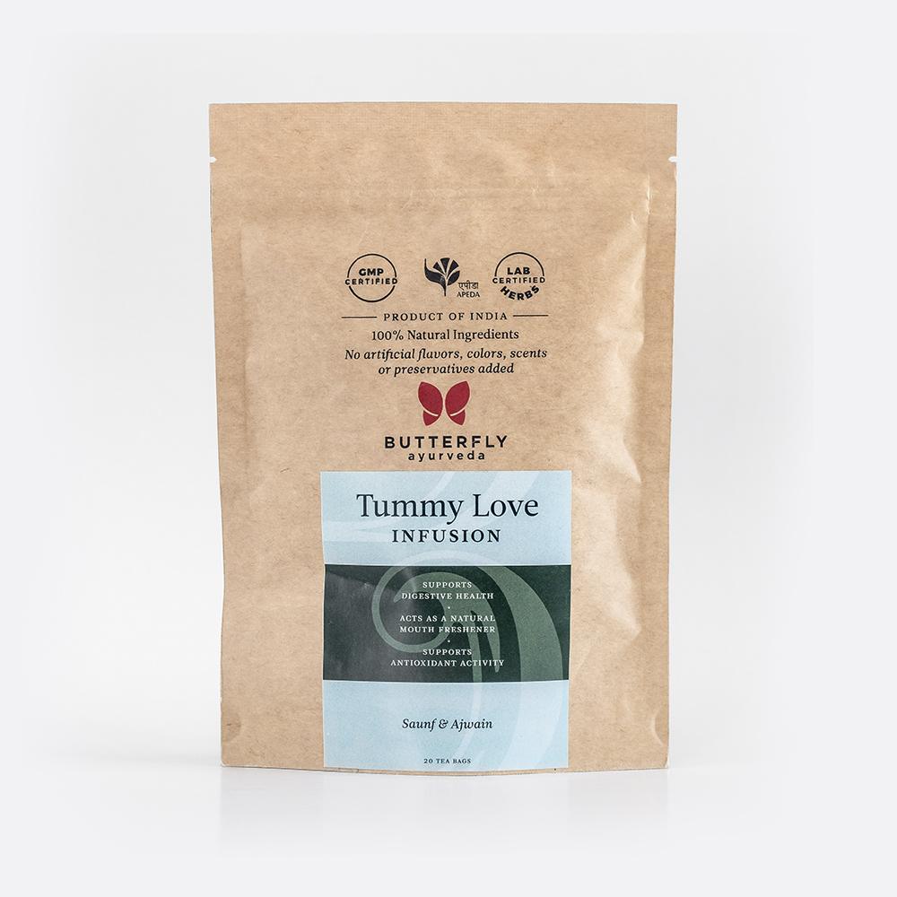Butterfly Ayurveda- Tummy Love Infusion | Tea for Healthy DigestionTea & InfusionsTummy Love Infusion - Digestion Tea | Fennel, Ajwain Benefits